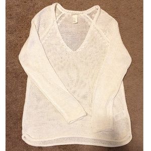 Light Knitted Sweater White